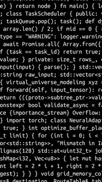 Conceptual java code of web page or javascript programming concept. Simulation of abstract software computer programming code.