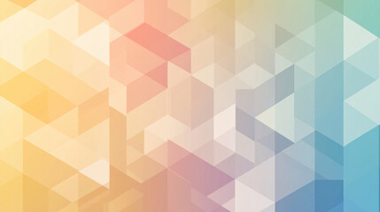 Obraz premium A soft gradient background with geometric shapes, providing an elegant and modern design for various applications,which is suitable as the main element in graphic designs or web backgrounds.