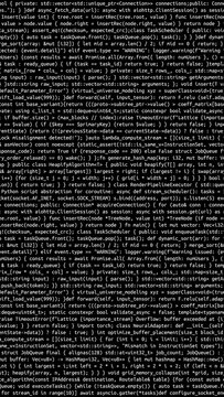 Conceptual java code of web page or javascript programming concept. Simulation of abstract software computer programming code.