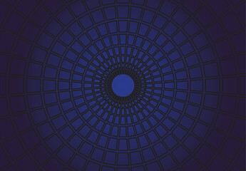 Naklejka premium Blue background like inside a glass dome arrangement on a clear night