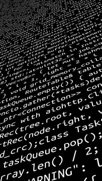 Conceptual java code of web page or javascript programming concept. Simulation of abstract software computer programming code.