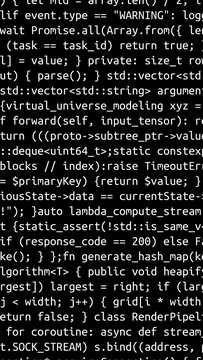 Conceptual java code of web page or javascript programming concept. Simulation of abstract software computer programming code.