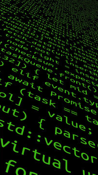 Conceptual java code of web page or javascript programming concept. Simulation of abstract software computer programming code.
