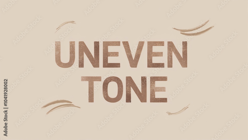 Poster uneven tone phrase with textured background