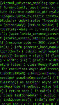 Conceptual java code of web page or javascript programming concept. Simulation of abstract software computer programming code.