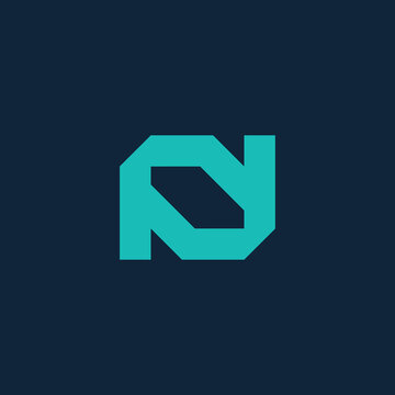 Creative logo design letter N.