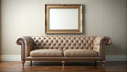 contemporary lounge decor couch and frame adornment Extreme Close-Up