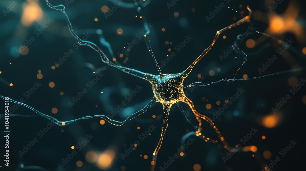 Aufkleber exploring the intricate connections of neurons in the nervous system's network