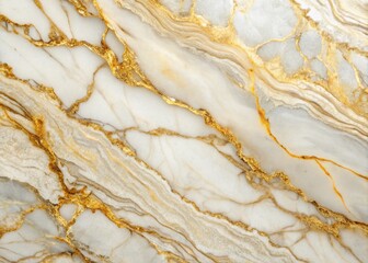 Fototapeta premium Luxurious White and Gold Marble with Intricate Veining for Elegant Interior Design and Architecture