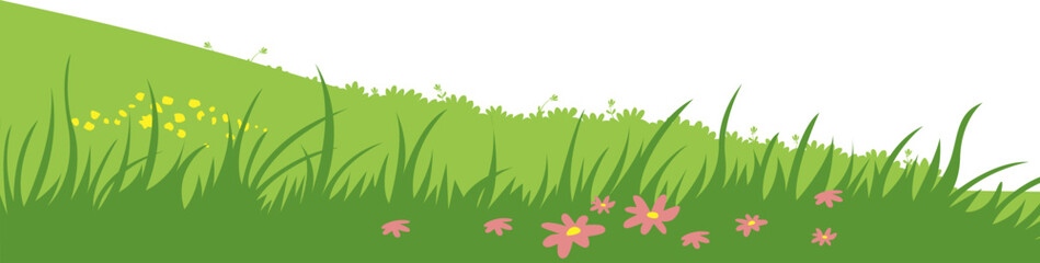 Fototapeta premium Grassfield Landscape View