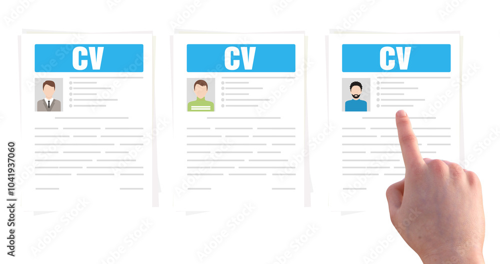 Poster business process management and automation concept with person moving wooden pieces on flowchart dia