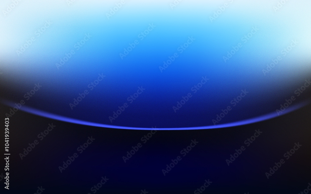 Poster abstract background, blue curved transparent gradient dark background with noise texture, grainy tex