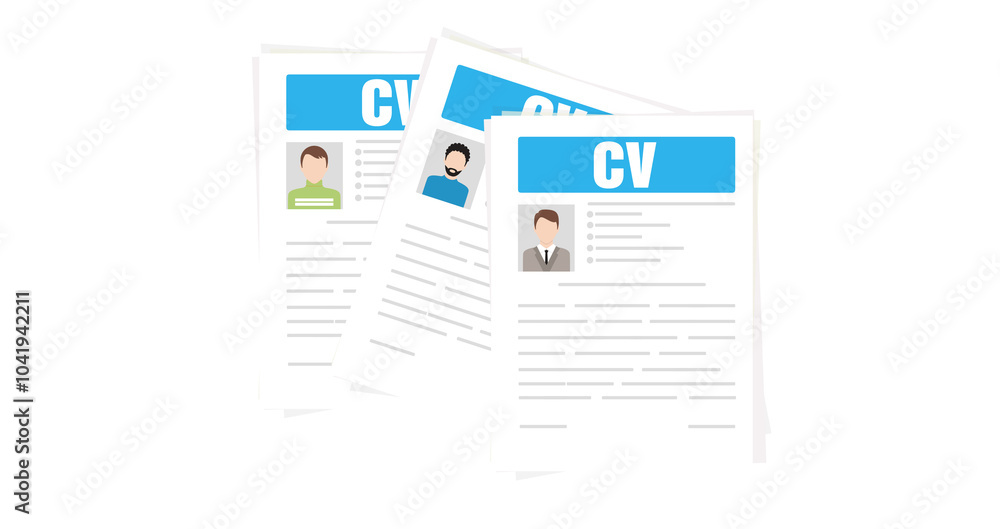 Poster business process management and automation concept with person moving wooden pieces on flowchart dia