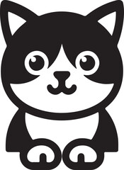 cat icon silhouette vector design with white background