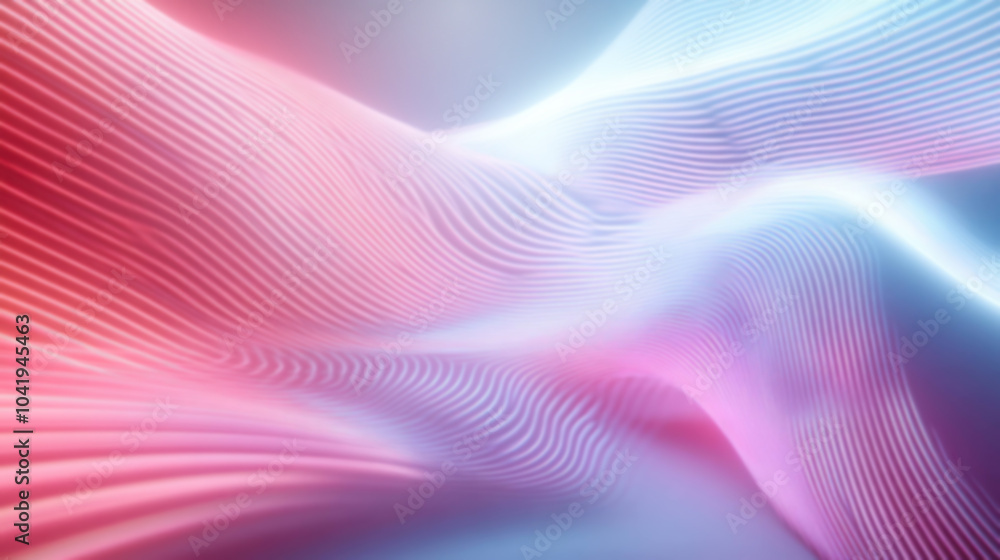 Poster vibrant holographic neon light painting swirling in soft waves creates mesmerizing visual experience