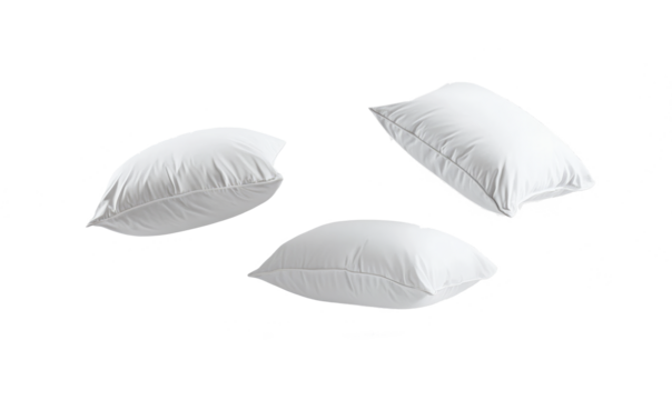 white pillow on transparent background