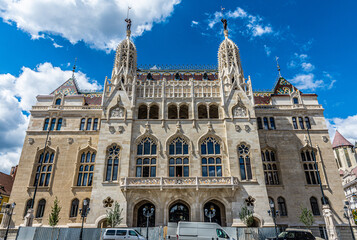 Ministry of Finance Building in Holy Trinity Square in Budapest, Hungary.