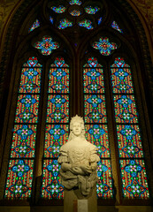 Obraz premium The Church of Our Lady of Buda Castle (Matthias Church) - Elizabeth Queen of Hungary - Side Chapel in Budapest, Hungary.