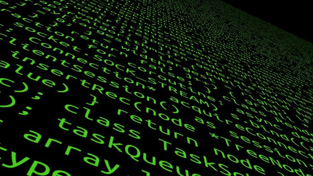 Conceptual java code of web page or javascript programming concept. Simulation of abstract software computer programming code.