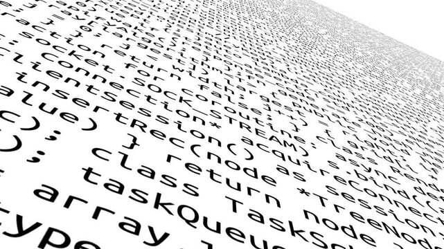 Conceptual java code of web page or javascript programming concept. Simulation of abstract software computer programming code.