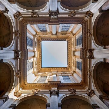 sterpiece the palazzo spada forced perspective gallery by francesco borromini showcases a symmetrical hall that creates an illusion of infinite depth offering a unique visual experience for visitors
