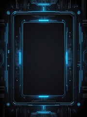 techno frame border