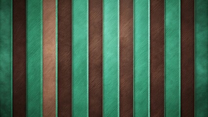 Mint green stripes on dark chocolate background with soft suede feel