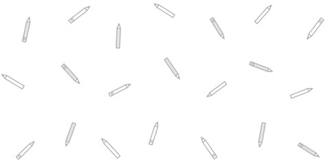 seamless pattern of pencil icon on white background. hand drawn pencil design for back to school concept.
