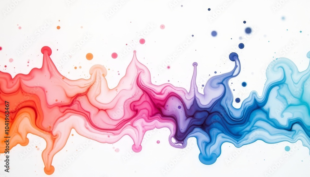 Leinwandbilder a stunning array of colors blends and flows seamlessly, creating dynamic waves that evoke a sense of