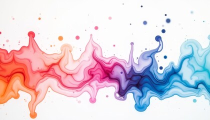 A stunning array of colors blends and flows seamlessly, creating dynamic waves that evoke a sense of movement and energy while captivating the viewer&rsquo;s imagination