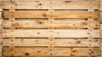 High angle wooden pallet background with natural wood grain pattern and cracks