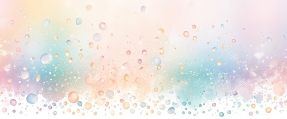 Delicate droplets dance across a dreamy canvas, merging soft pastel colors in a serene display that inspires creativity and tranquility. A pure visual delight