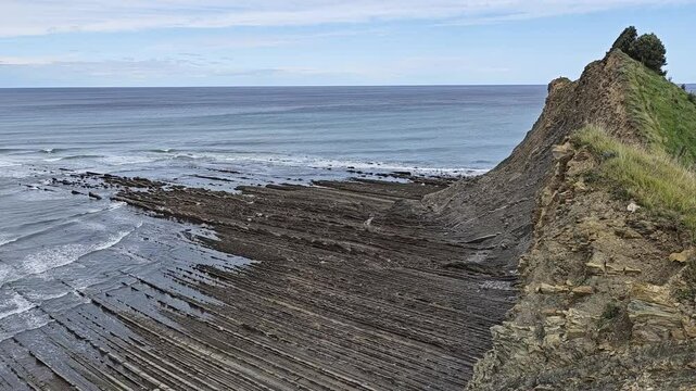 Flysch Zumaia Geopark, Basque Country, Spain