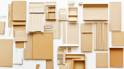 Abstract Cardboard Texture: Brown Paper Material Design