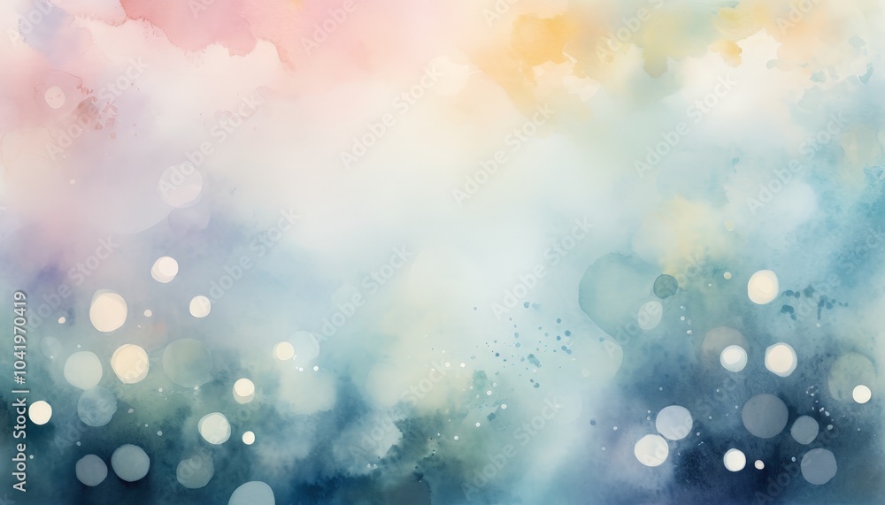 Poster this artwork showcases a gentle merge of pastel colors, creating a tranquil atmosphere enriched by w