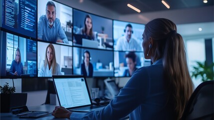 Description: A montage showing individuals focused on laptop work and teams collaborating together