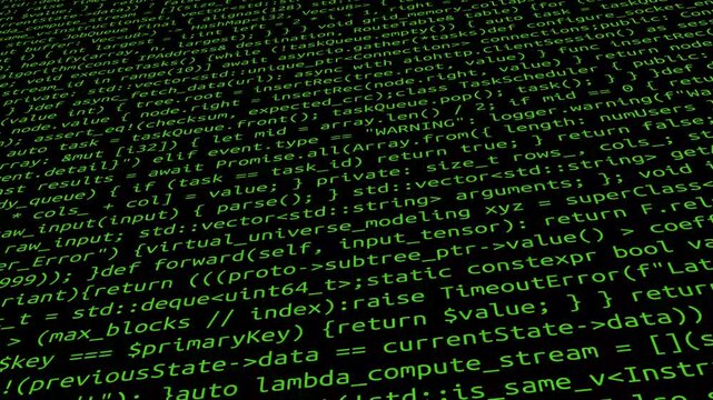 Conceptual java code of web page or javascript programming concept. Simulation of abstract software computer programming code.
