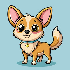 Cute dog vector illustration 