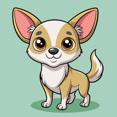 Cute dog vector illustration 