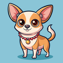 Cute dog vector illustration 