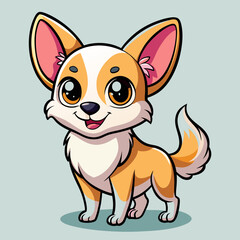 Cute dog vector illustration 