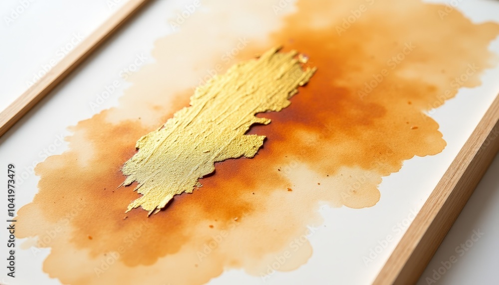Poster vibrant warm tones merge beautifully with shimmering gold, creating an artistic expression that capt