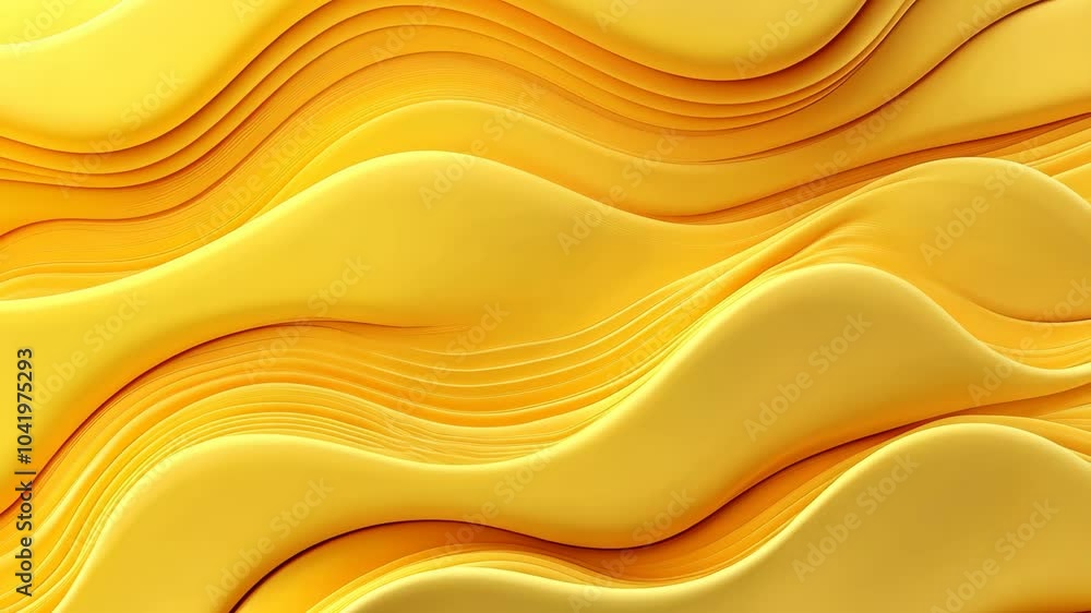 Poster a close-up shot of a textured yellow surface with a wave-like pattern