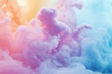Fototapeta premium Dreamy Pastel Splash Creating a Vibrant Atmosphere