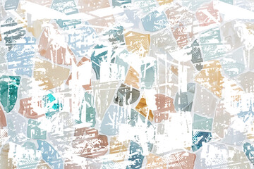 Creative Watercolor Abstract Graphic Art Texture Shape Print Modern Vintage Fashion Backdrop Fabric Beautiful Vector Geometric Minimal Blue Concept Trendy Nature Simple Artistic Paint Summer