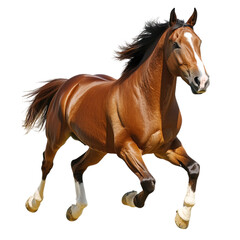 Obraz premium Running Horse on transparent background