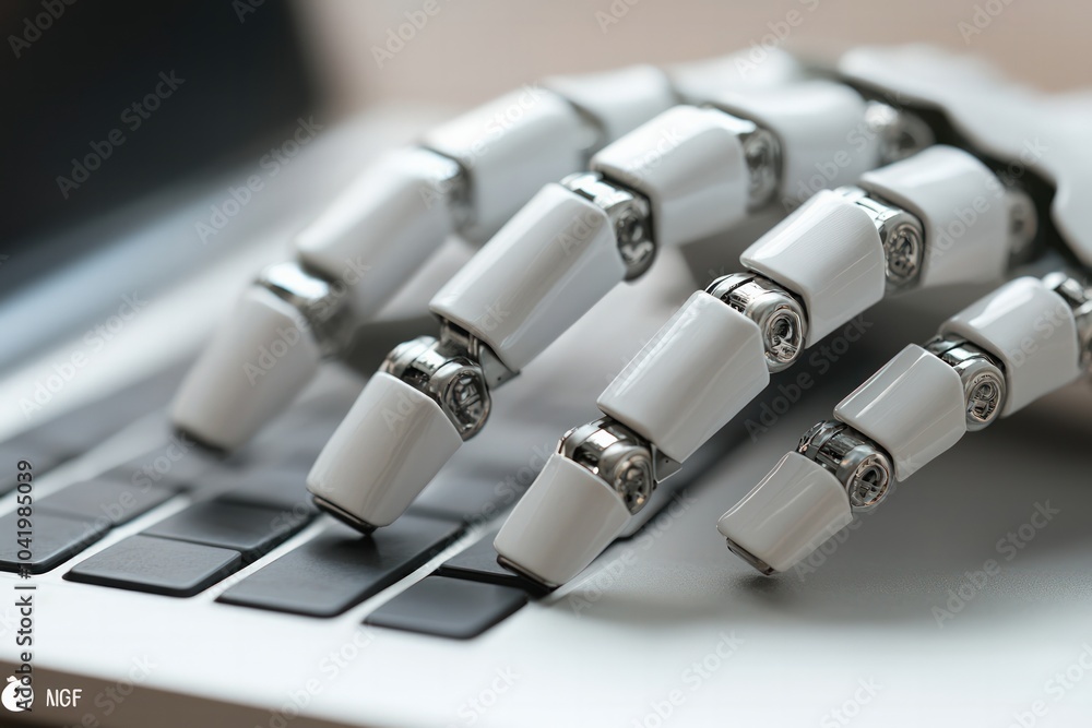 Poster exploring the intersection of human creativity and robotics through innovative technology interfaces