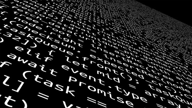 Conceptual java code of web page or javascript programming concept. Simulation of abstract software computer programming code.
