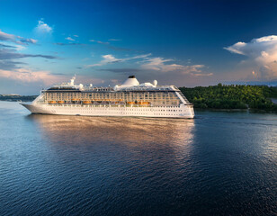  Cruise In The Sea; a ship sailing on a river 85704