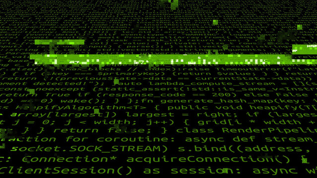 Conceptual java code of web page or javascript programming concept. Simulation of abstract software computer programming code.